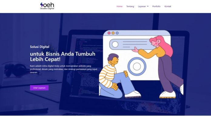 jasa pembuatan website profesional dari Soeh Studio – cepat, hemat, dan SEO-friendly