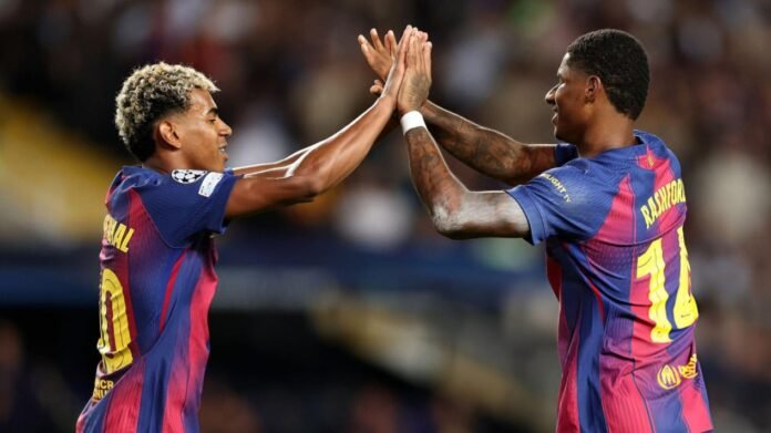 Hattrick Fermin Lopez dan Dua Gol Rashford Warnai Pesta Barcelona di Liga Champions