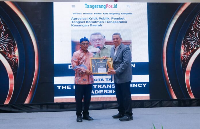 Wali Kota Benyamin Davnie Dinobatkan sebagai Pemimpin Paling Transparan se-Banten