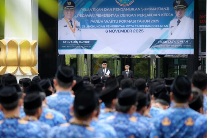 856 PPPK Paruh Waktu Tangsel Resmi Dilantik, Benyamin : Tunjukkan Kinerja Terbaik!