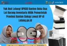 AC hingga Laptop Dilelang, Pemprov Banten Tawarkan Aset dengan Harga Terjangkau