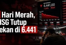 6 Hari Merah, IHSG Tutup Pekan di 6.441